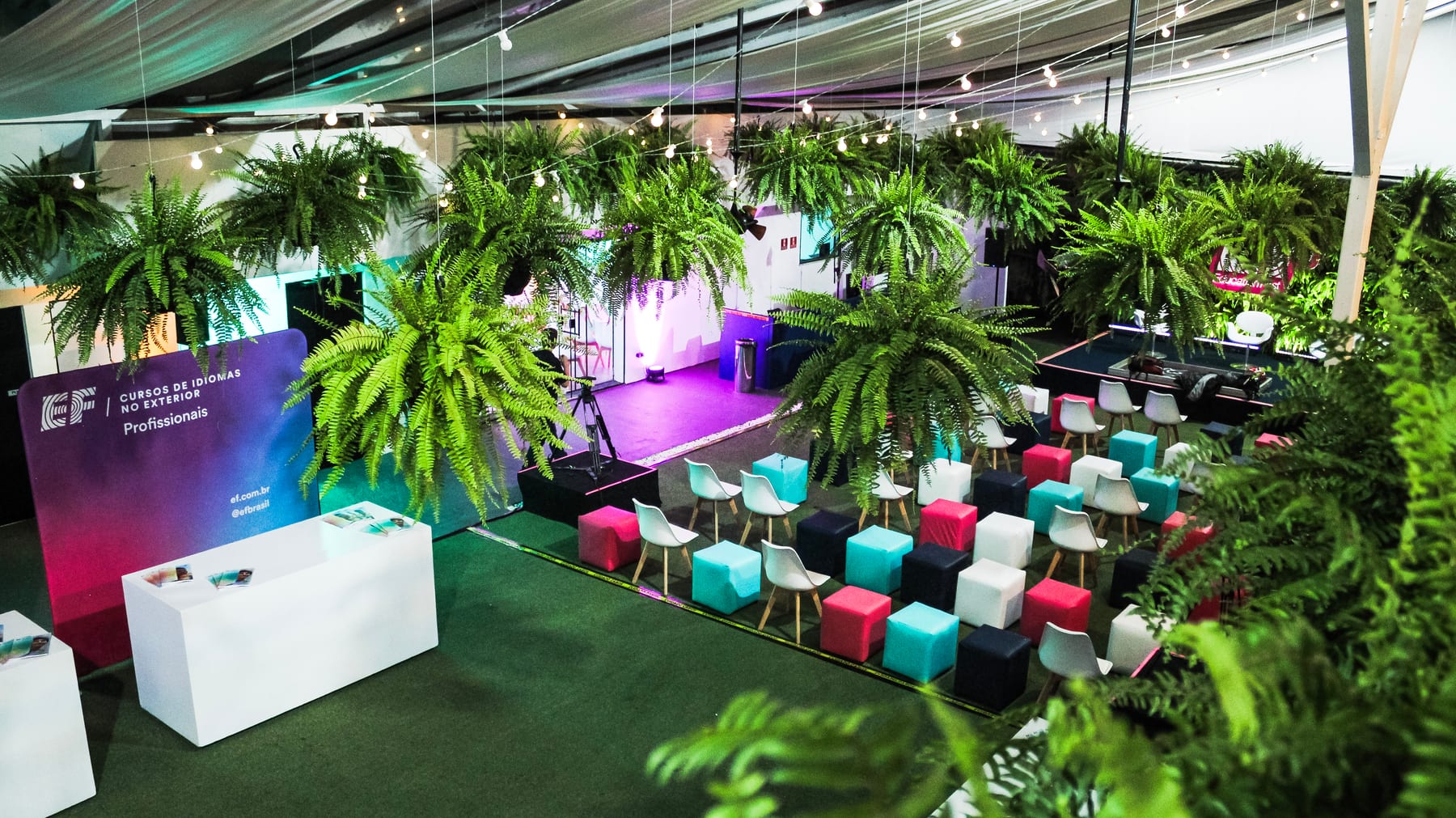 Estufa decorada para evento