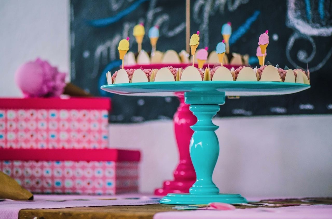 Mesa de doces de festa infantil